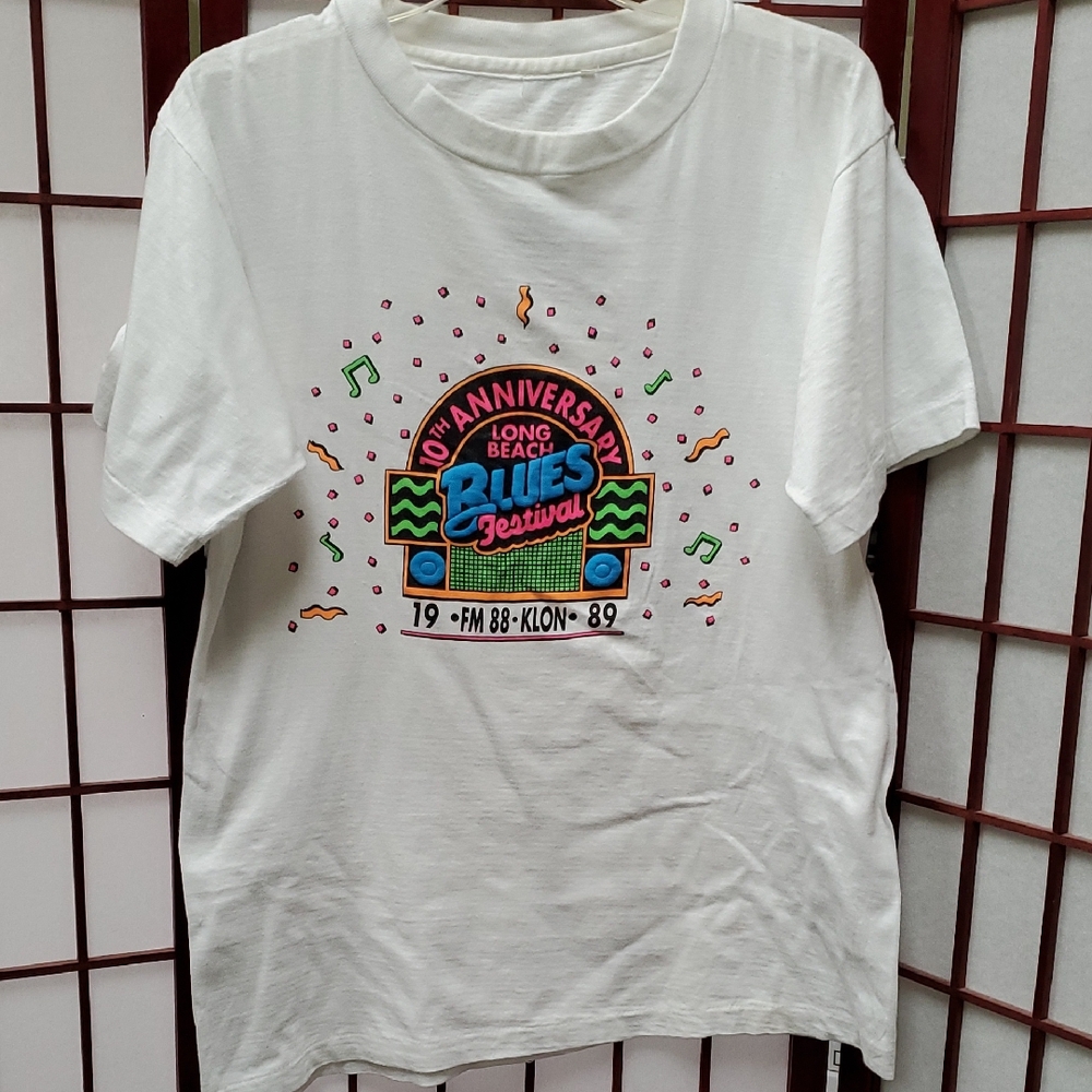 Vintage 1989 Long Beach Blues Festival T